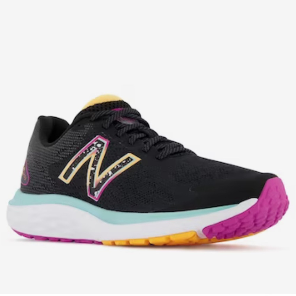 New Balance Fresh Foam 680 V7 Running Shoes Black Multi-Color Women’s Size 8